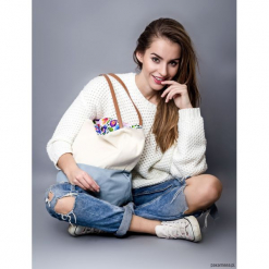 Torba duo blue. Niebieskie torebki klasyczne damskie Pakamera, z bawełny. Za 95,00 zł.