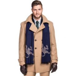 Płaszcz LOUIS PSEE000038. Pomarańczowe płaszcze męskie Giacomo Conti, na zimę, m, bez wzorów, z poliesteru, eleganckie, bez kaptura. Za 1299,00 zł.