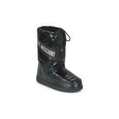 Śniegowce Love Moschino SKI BOOT. Czarne śniegowce damskie Love Moschino, bez zapięcia. W wyprzedaży za 599,20 zł.