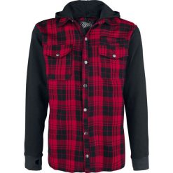 Vixxsin Quinn Jacket Koszula czerwony. Czerwone koszule męskie Vixxsin, l, z kapturem, z długim rękawem. Za 121,90 zł.