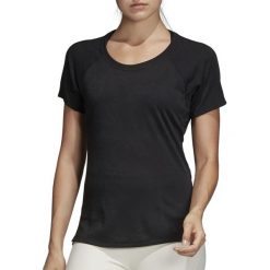 ADIDAS AEROKNIT > DU1323. Bluzki sportowe damskie Adidas, s, bez wzorów, z poliesteru, bez kołnierzyka, z krótkim rękawem, krótkie, bez kaptura, na fitness i siłownię, climalite (adidas). W wyprzedaży za 89,99 zł.