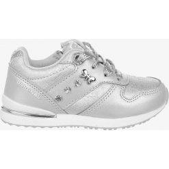 Srebrne buty sportowe z kryształkami sznurowane casu 3xc7638. Szare buty dziewczęce sportowe Casu, bez wzorów, na sznurówki. W wyprzedaży za 49,99 zł.