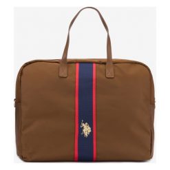 U.S. Polo Assn Patterson Torba podróżna Brązowy. Pomarańczowe torby podróżne U.S. Polo Assn., w paski, z materiału. Za 516,95 zł.