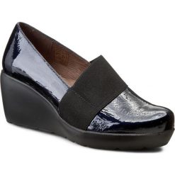 Creepersy damskie: Półbuty WONDERS - H-2084 Sumatra Azul Negro