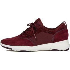 Geox tenisówki damskie Nebula S 36 burgundowe. Czerwone trampki i tenisówki damskie Geox, bez wzorów, bez zapięcia. W wyprzedaży za 410,00 zł.
