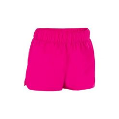 Szorty surfing KINA JR. Czerwone spodenki dziewczęce OLAIAN, w paski. Za 29,99 zł.