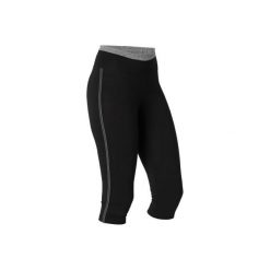 Rybaczki slim Gym & Pilates 510 damskie. Czarne rybaczki damskie DOMYOS, xs, bez wzorów, z elastanu. Za 44,99 zł.