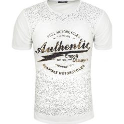 Koszulka męska t-shirt biały Recea. Białe koszulki męskie Recea, xl, bez wzorów, z bawełny, bez kołnierzyka, bez rękawów. Za 19,95 zł.