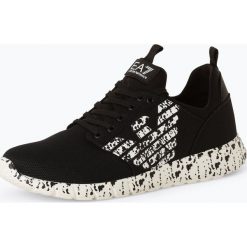 EA7 Emporio Armani - Tenisówki męskie, czarny. Czarne trampki męskie EA7 Emporio Armani, bez wzorów, bez zapięcia. Za 299,95 zł.