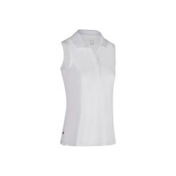 Koszulka polo do golfa damska. Niebieskie koszulki damskie polo INESIS, xl, bez wzorów, z poliesteru, z golfem, bez rękawów. W wyprzedaży za 49,99 zł.