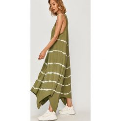 Answear - Sukienka Answear Lab. Sukienki damskie ANSWEAR, na co dzień, s, bez wzorów, z bawełny, casualowe, z okrągłym kołnierzem, bez rękawów, maxi, rozkloszowane. Za 179,90 zł.