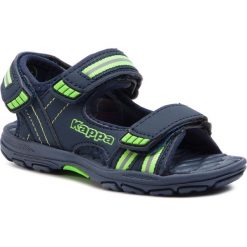 Sandały KAPPA - Symi K 260685K Navy/Green 6730. Niebieskie sandały chłopięce Kappa, z materiału. W wyprzedaży za 79,00 zł.