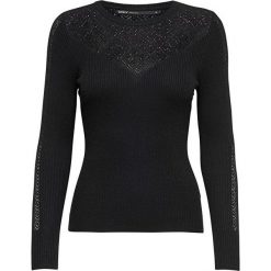 ONLY Damski sweter New Oda L / S Pullover Knit Black (rozmiar S). Czarne swetry damskie ONLY, s, bez wzorów, z materiału, bez rękawów, bez kaptura. W wyprzedaży za 85,00 zł.