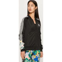 Adidas Originals - Bluza. Czarne bluzy damskie adidas Originals, bez wzorów, z poliesteru, bez rękawów, bez kaptura. Za 269,90 zł.