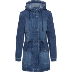 Kurtka parka dżinsowa bonprix niebieski. Niebieskie kurtki damskie bonprix. Za 189,99 zł.