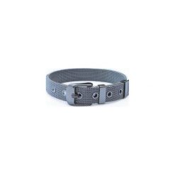 Bransoletka damska Steel Strap. Szare bransoletki damskie Moderntime, z satyny. Za 38,40 zł.