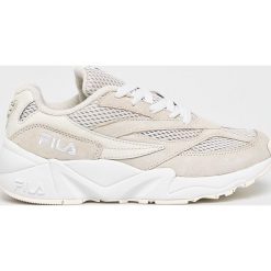 Fila - Buty V94M Low Wmn. Brązowe buty sportowe damskie Fila, bez wzorów, ze skóry, sportowe. W wyprzedaży za 299,90 zł.