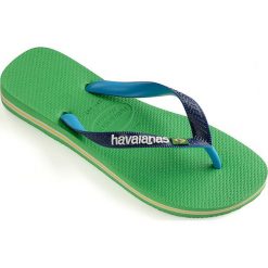 Havaianas - Japonki. Zielone kapcie męskie Havaianas, z materiału, bez zapięcia. Za 99,90 zł.