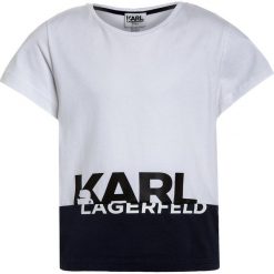 KARL LAGERFELD Tshirt z nadrukiem weiß/marine. Białe t-shirty męskie KARL LAGERFELD, z nadrukiem, z bawełny. Za 209,00 zł.