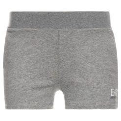 Szorty sportowe EA7 Emporio Armani 3GTS61 TJ31Z 3905. Szare spodenki sportowe damskie EA7 Emporio Armani, s, bez wzorów, z elastanu, sportowe. W wyprzedaży za 189,00 zł.
