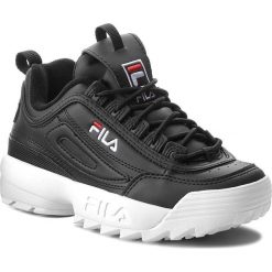 Sneakersy Fila Disruptor Low Wmn 1010302.25Y. Czarne półbuty damskie Fila, bez wzorów, bez obcasa, bez zapięcia. Za 429,00 zł.