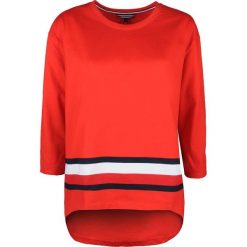Tommy Hilfiger Bluzka "Mosie". Bluzki damskie TOMMY HILFIGER, na co dzień, bez wzorów, z tkaniny, z okrągłym kołnierzem, bez rękawów. Za 189,00 zł.