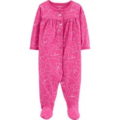 Śpioszki w kolorze różowym. Śpiochy niemowlęce Carter's. W wyprzedaży za 32,95 zł.