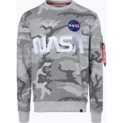 Bluzy męskie: Alpha Industries – Męska bluza nierozpinana, szary