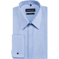 Koszula SIMONE slim KDNS000468. Niebieskie koszule męskie Giacomo Conti, m, bez wzorów, z bawełny, eleganckie, z klasycznym kołnierzykiem, z długim rękawem. Za 199,00 zł.