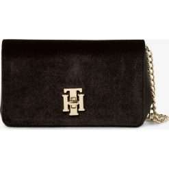 Tommy Hilfiger - Torebka damska, czarny. Czarne torebki klasyczne damskie TOMMY HILFIGER, bez wzorów, eleganckie, na ramię, małe, bez dodatków. Za 449,95 zł.