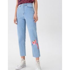 Jeansy straight ankle The Pink Panther - Niebieski. Jeansy damskie House. Za 149,99 zł.