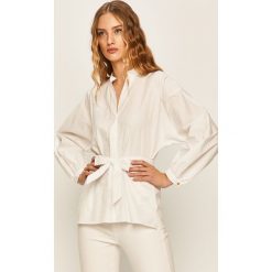 Lauren Ralph Lauren - Koszula. Białe bluzki damskie Lauren Ralph Lauren, s, w paski, z bawełny, eleganckie, ze stójką, z długim rękawem. W wyprzedaży za 329,90 zł.