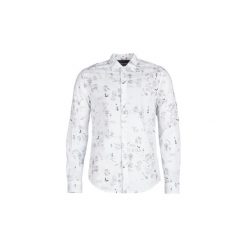 Koszule z długim rękawem Desigual EHUD. Białe koszule męskie Desigual, s, bez wzorów, bez kołnierzyka, z długim rękawem. Za 259,00 zł.