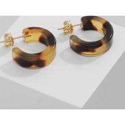 Kolczyki damskie: Whistles MINI TORT HOOP EARRING Kolczyki brown/multi