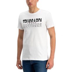 Trussardi Koszulka męska Jersey Regular Fit 52T00277 -W001 White (rozmiar M). Białe koszulki męskie Trussardi, m, bez wzorów, z bawełny, bez kołnierzyka, bez rękawów. W wyprzedaży za 178,00 zł.