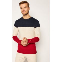 Sweter TOMMY HILFIGER Color Block MW0MW15455. Swetry męskie TOMMY HILFIGER, m, bez wzorów, klasyczne, z klasycznym kołnierzykiem, bez kaptura. Za 579,00 zł.