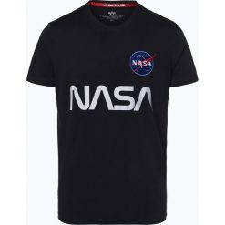 Alpha Industries - T-shirt męski, niebieski. Niebieskie t-shirty męskie Alpha Industries, m, z nadrukiem, bez kołnierzyka. Za 129,95 zł.