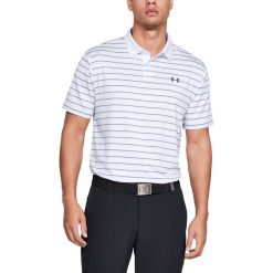 Under Armour Performance Polo Koszulka Biały. Białe podkoszulki męskie Under Armour, xxl, w paski, z elastanu, bez rękawów. Za 274,95 zł.