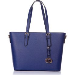 Torebki klasyczne damskie: Torebka „Selfridge” w kolorze niebieskim – 45 x 29 x 16 cm