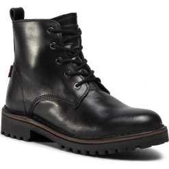 Trapery LEVI'S® - 232342-706-59 Regular Black. Czarne trapery damskie ze skóry, bez obcasa, bez zapięcia. Za 499,00 zł.