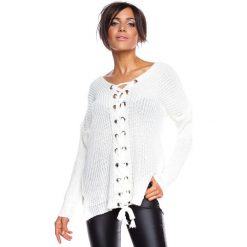 Sweter "Chevilly" w kolorze białym. Białe bez kategorii Scarlet Jones, z dzianiny. W wyprzedaży za 65,95 zł.