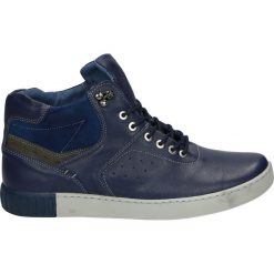 Botki męskie - 114-887 P BLU. Szare botki męskie Venezia, ze skóry. Za 239,00 zł.