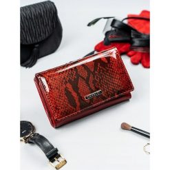 Stylowy portfel damski czerwony Cavaldi PL23-SN - Czerwony. Czerwone portfele damskie 4U Cavaldi, bez wzorów, ze skóry. Za 49,99 zł.
