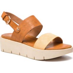 Sandały WRANGLER - Punch Kaori WL91642A Yellow 073. Żółte klapki damskie Wrangler, bez wzorów, ze skóry ekologicznej, bez obcasa. Za 279,00 zł.