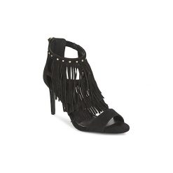 Sandały KG by Kurt Geiger IGGIE. Czarne sandały damskie marki KG by Kurt Geiger, bez wzorów, bez obcasa, bez zapięcia. Za 495,20 zł.