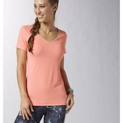 KOSZULKA REEBOK V-NECK B86173. Szare t-shirty damskie marki Reebok. Za 49,00 zł.