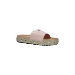 Espadryle Casu Różowe klapki espadryle z ćwiekami LS50. Czerwone espadryle damskie marki Casu. Za 49,99 zł.