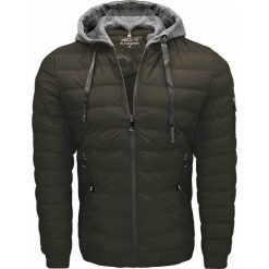 Kurtka męska z odczepianym kapturem khaki Recea. Brązowe kurtki męskie Recea, na wiosnę, xl, bez wzorów, bez kaptura. Za 132,16 zł.