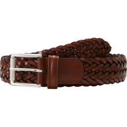 Anderson's WOVEN BELT Pasek pleciony brown. Brązowe paski męskie Anderson's, w paski, z materiału. Za 509,00 zł.