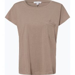 Marie Lund - T-shirt damski, beżowy. Brązowe t-shirty damskie marki Marie Lund, s, bez wzorów, z bawełny, bez kołnierzyka. Za 69,95 zł.